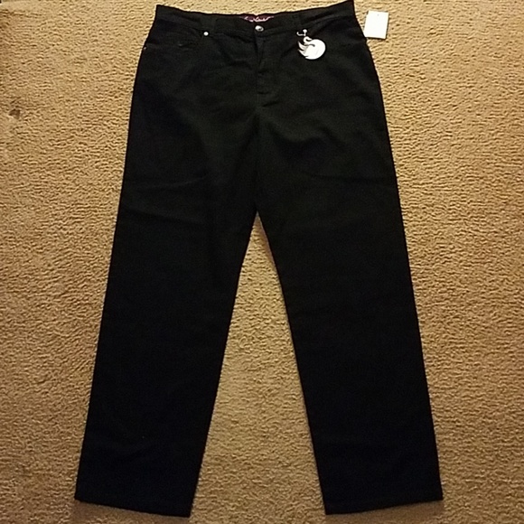 gloria vanderbilt black stretch jeans